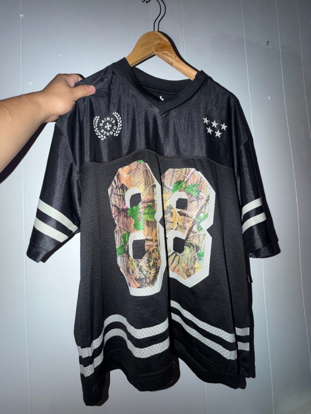 Black Jersey with Camo Number 88